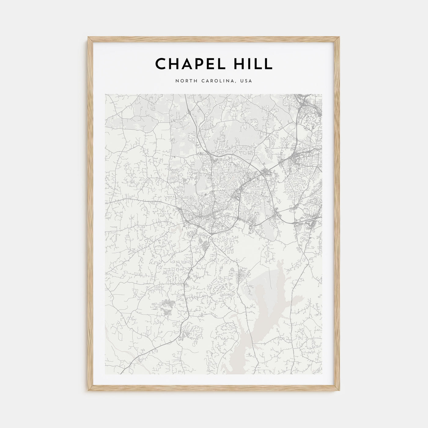 Chapel Hill Map Portrait Poster