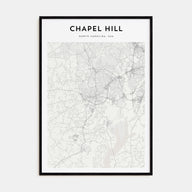 Chapel Hill Map Portrait Poster