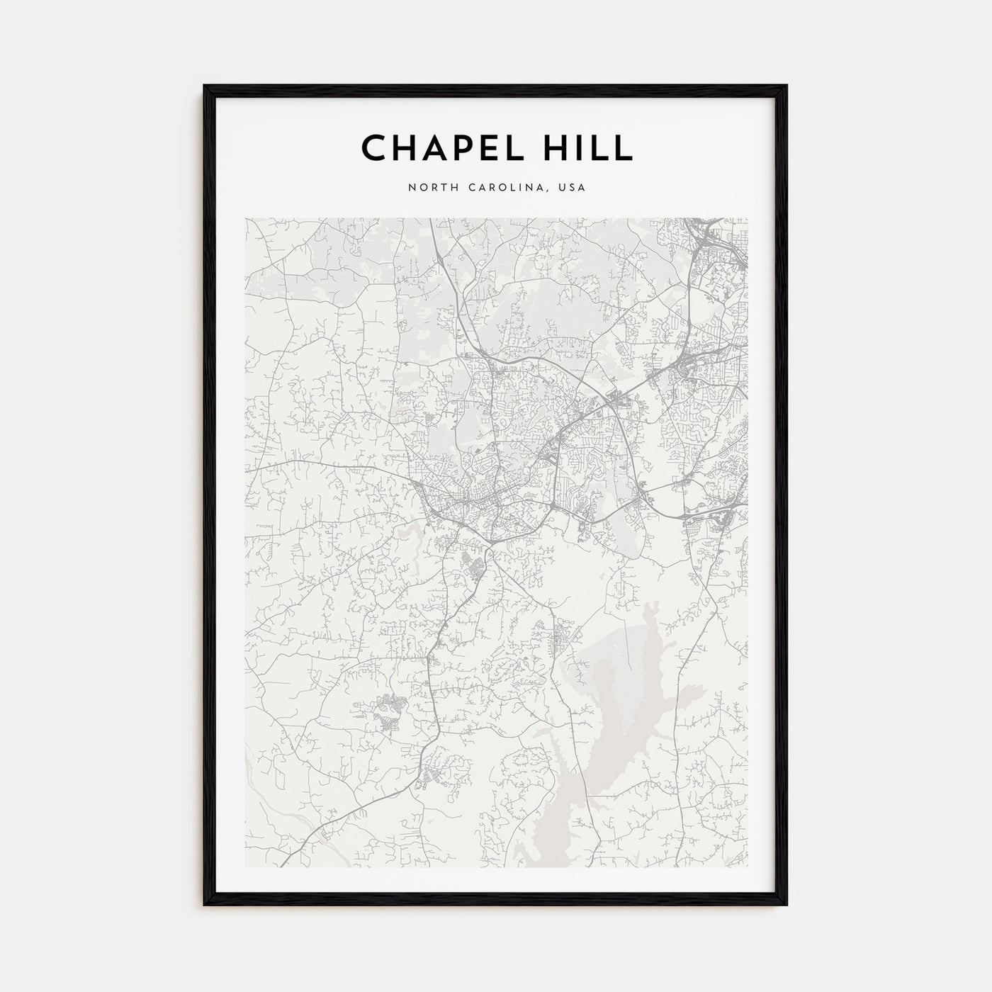 Chapel Hill Map Portrait Poster