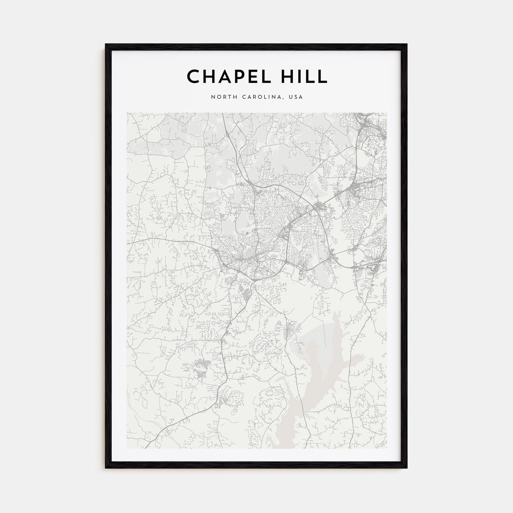 Chapel Hill Map Portrait Poster