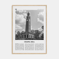 Chapel Hill Travel B&W Poster