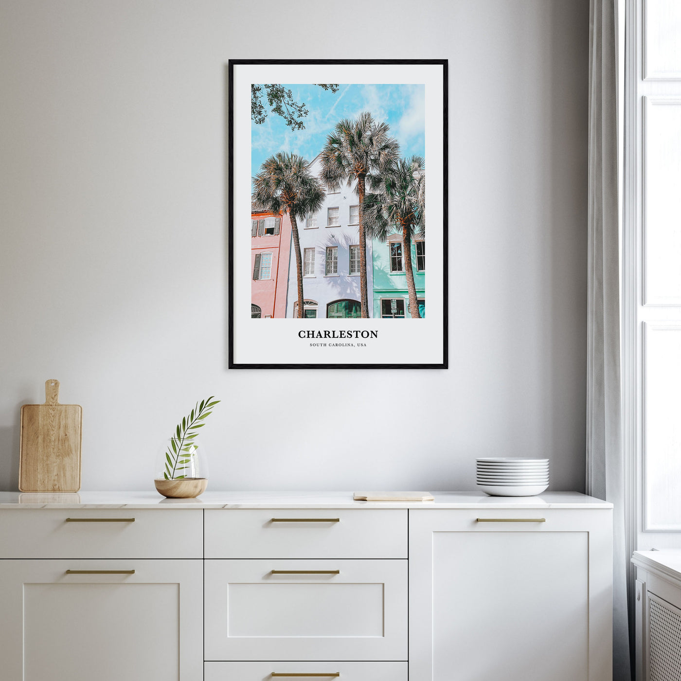 Charleston, South Carolina Portrait Color No 2 Poster