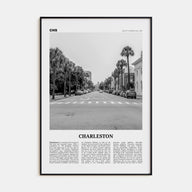 Charleston, South Carolina Travel B&W No 2 Poster