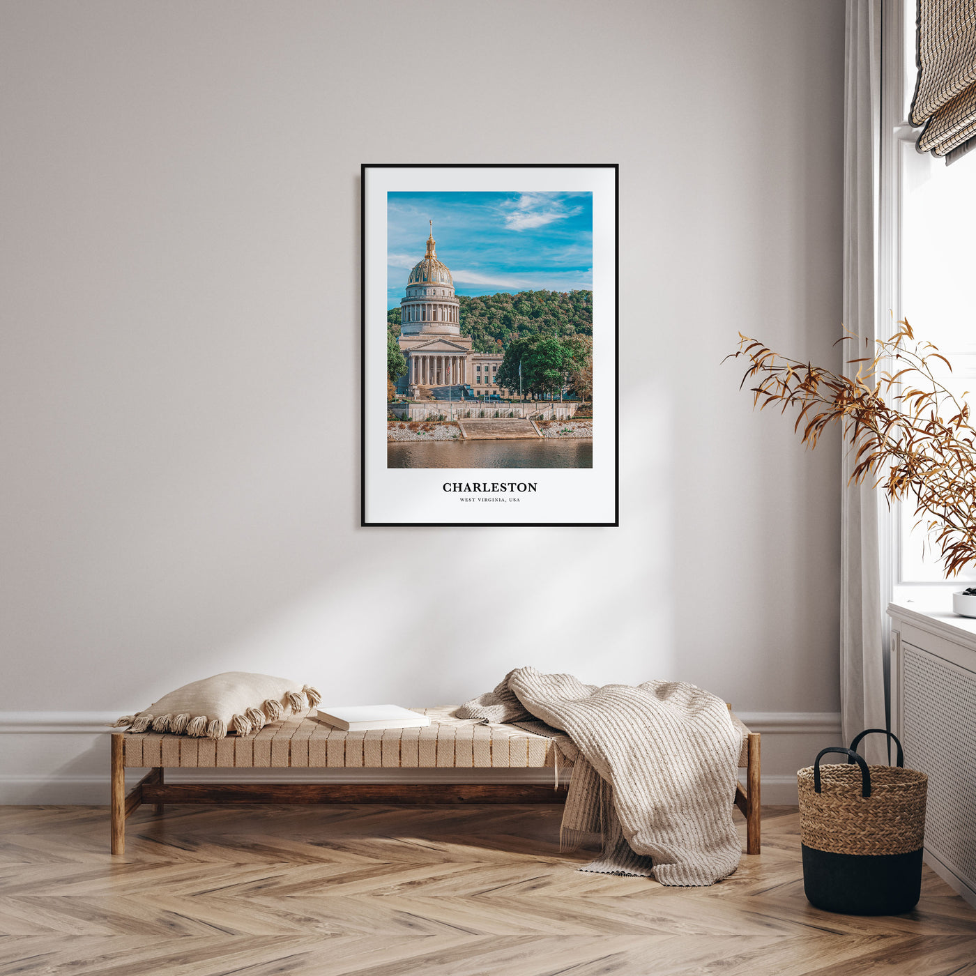 Charleston, West Virginia Portrait Color Poster