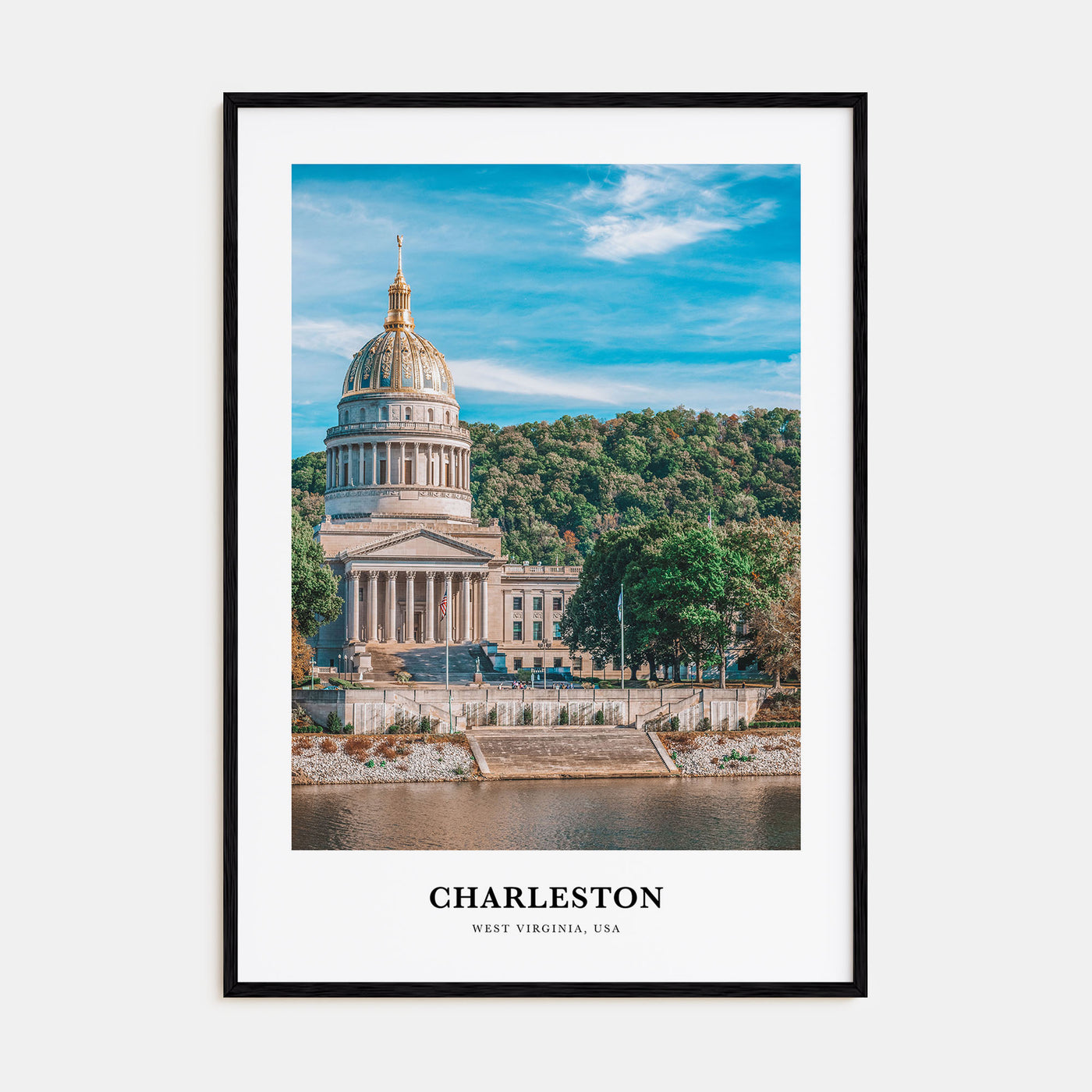 Charleston, West Virginia Portrait Color Poster
