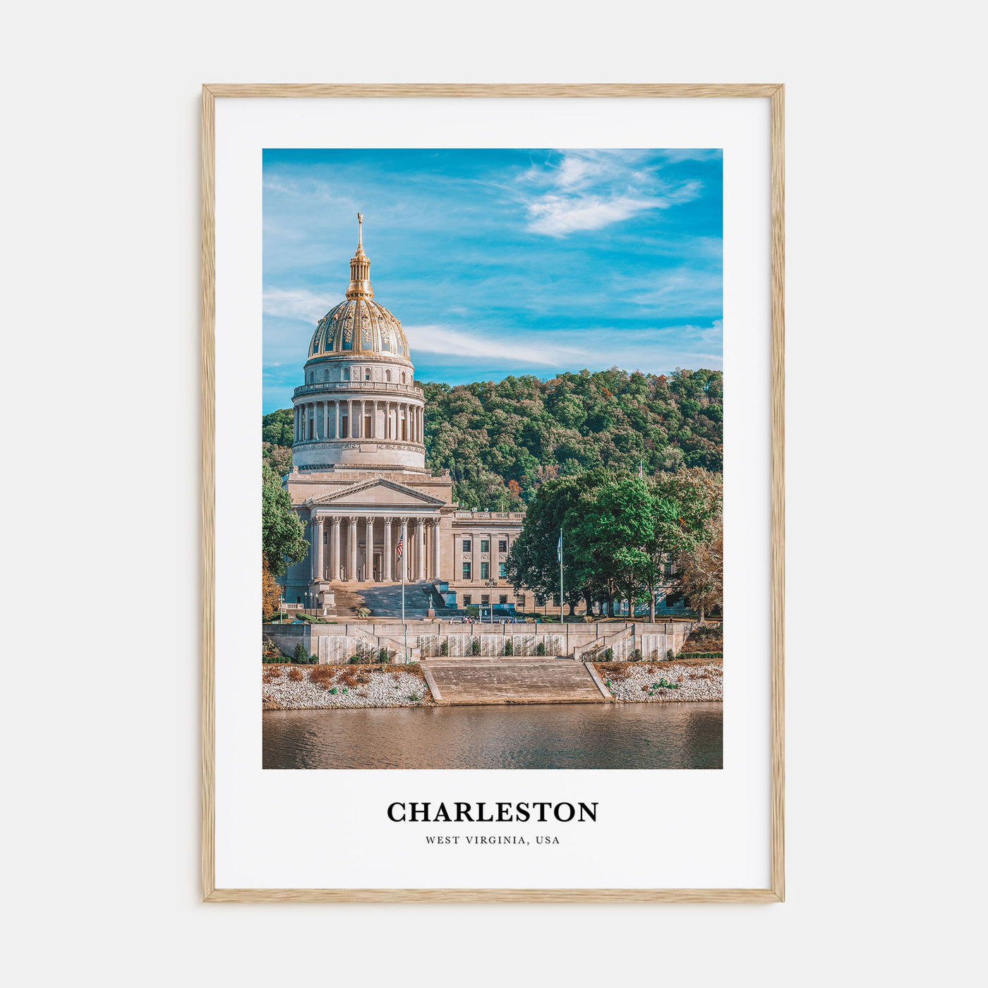 Charleston, West Virginia Portrait Color Poster