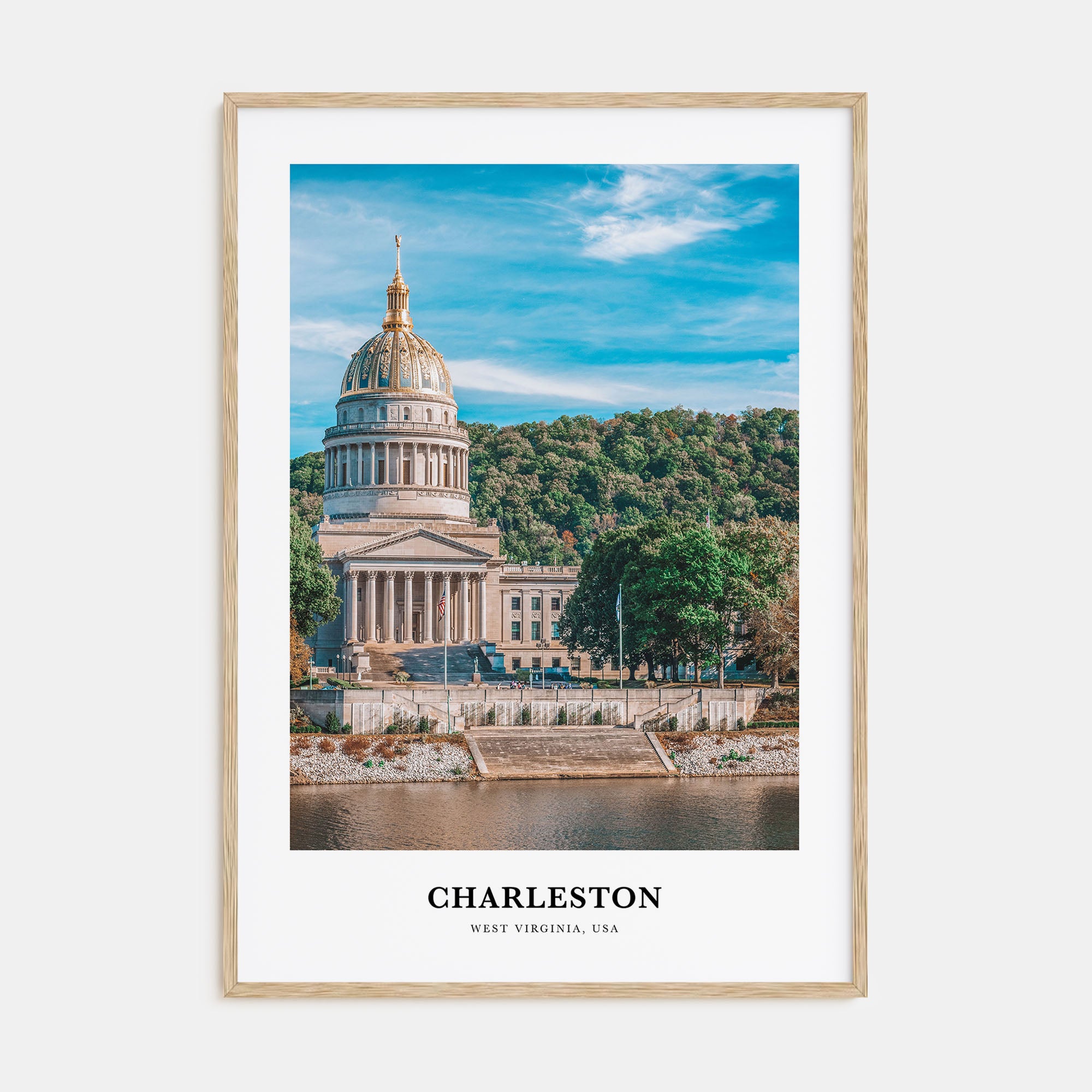 Charleston, West Virginia Portrait Color Poster