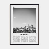 Charlotte Travel B&W No 2 Poster
