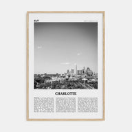 Charlotte Travel B&W No 2 Poster