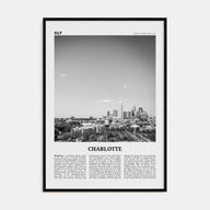 Charlotte Travel B&W No 2 Poster