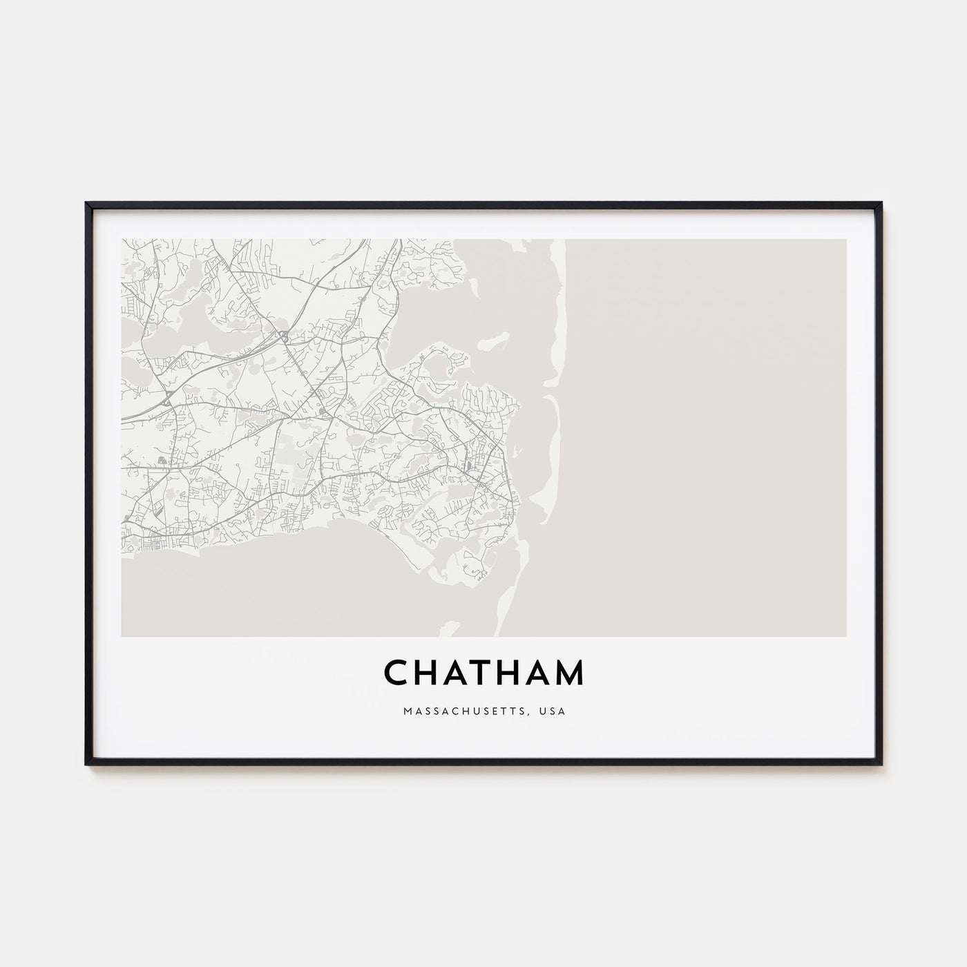 Chatham Map Landscape Poster