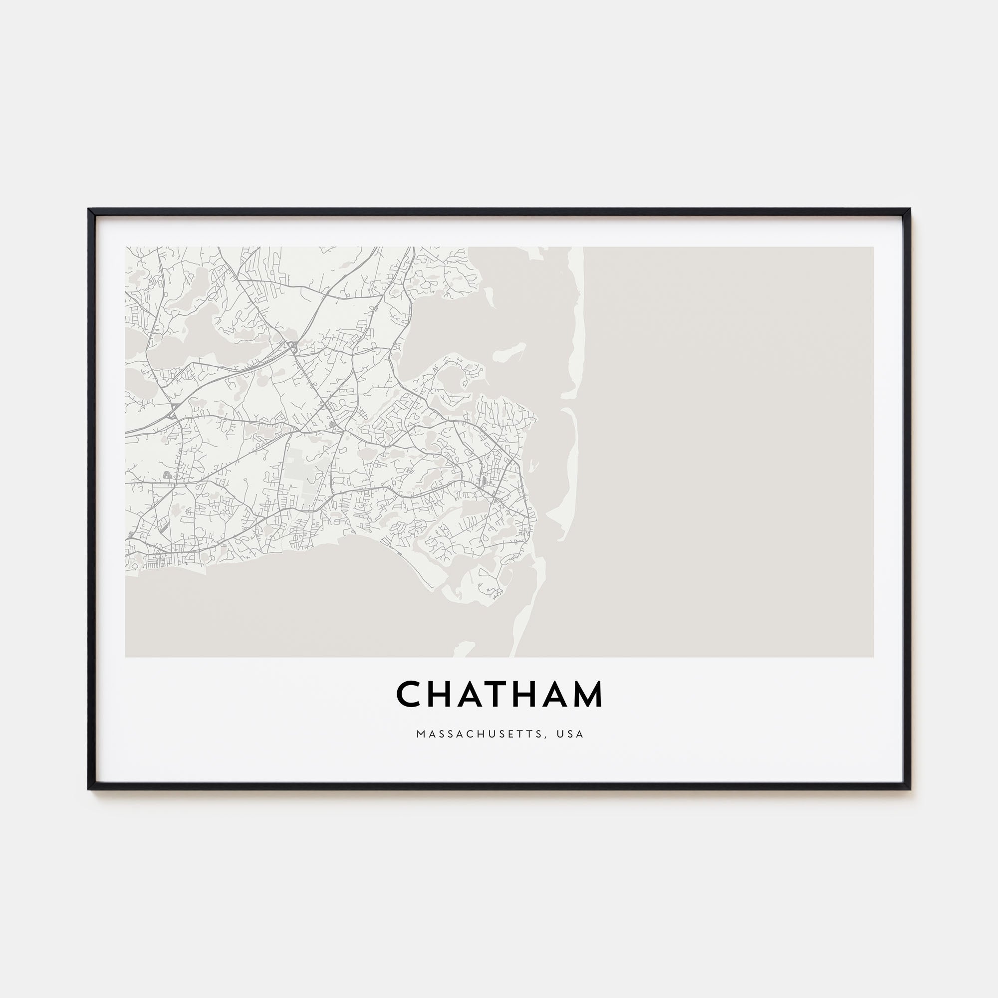 Chatham Map Landscape Poster