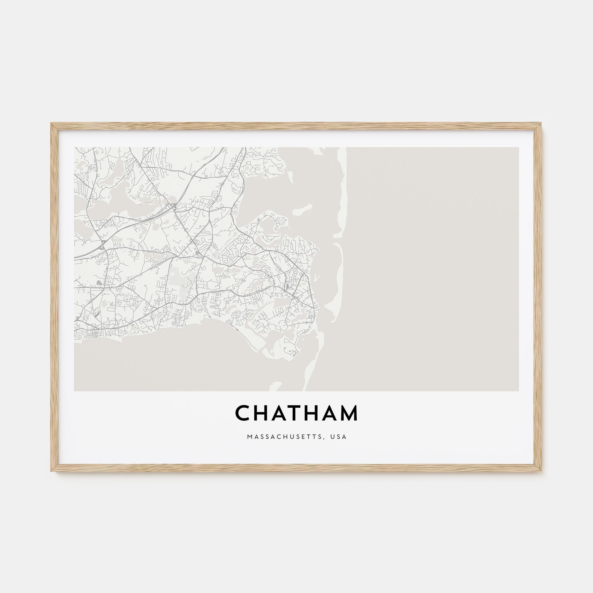 Chatham Map Landscape Poster