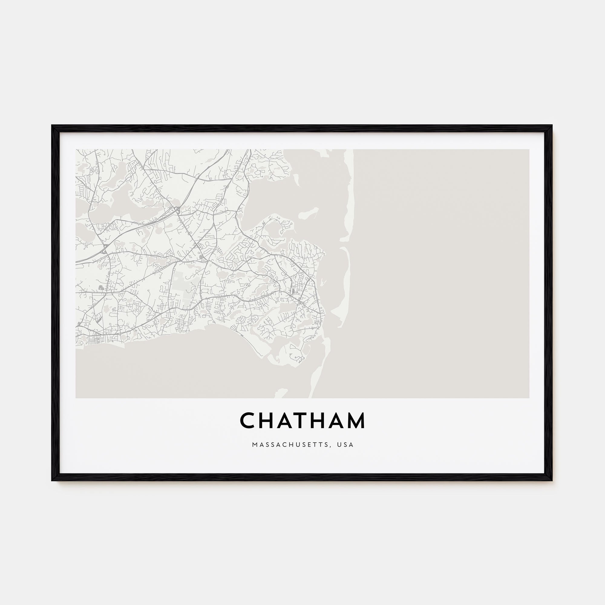 Chatham Map Landscape Poster