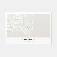 Chatham Map Landscape Poster