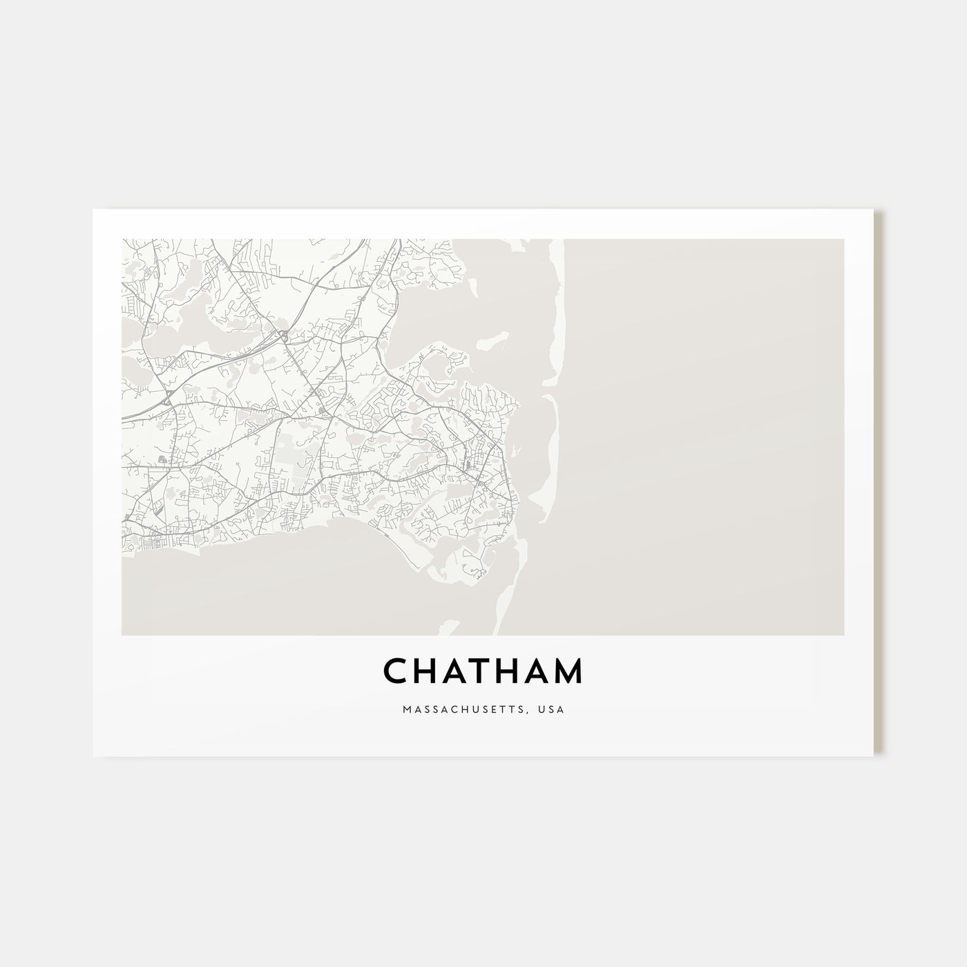 Chatham Map Landscape Poster