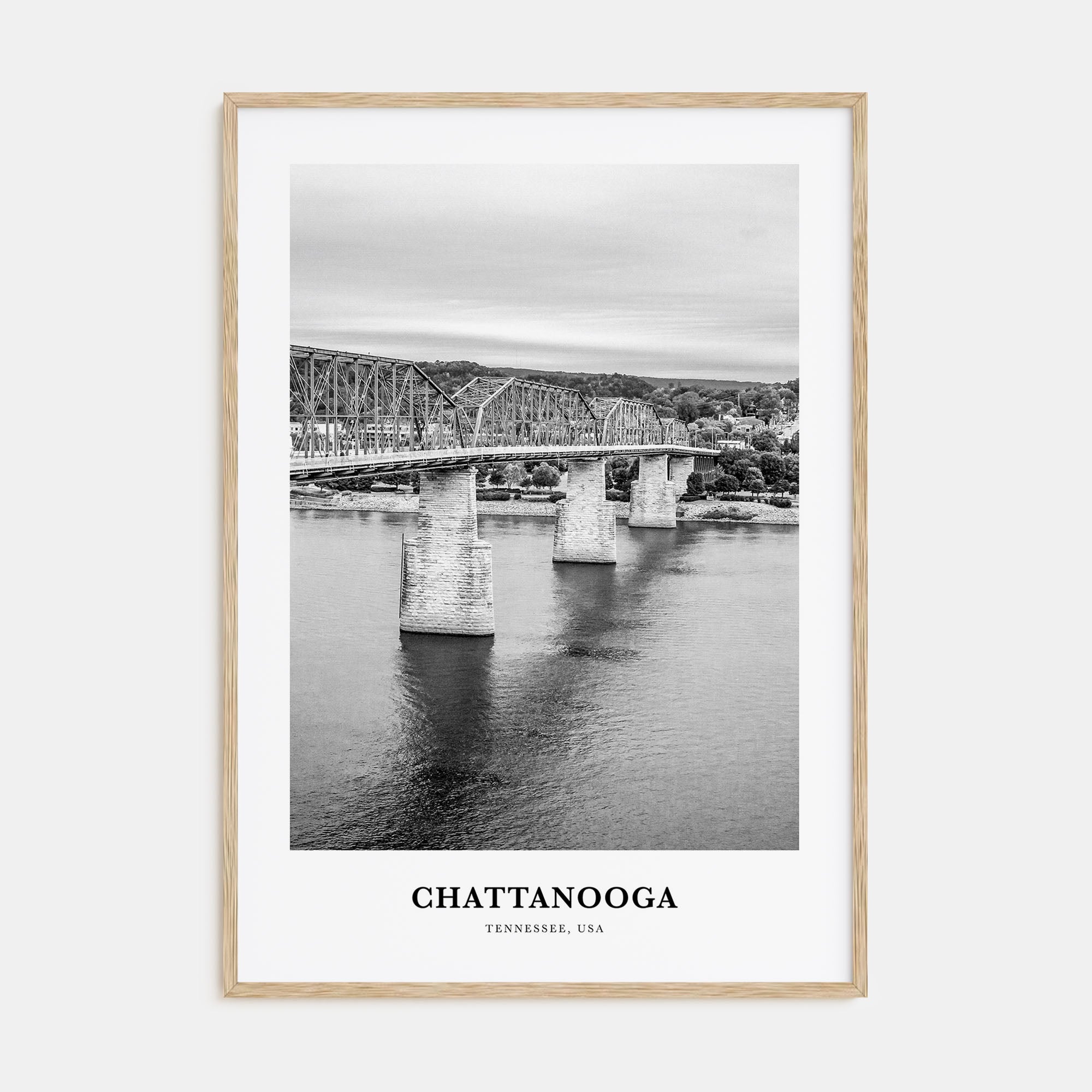 Chattanooga Portrait B&W No 1 Poster