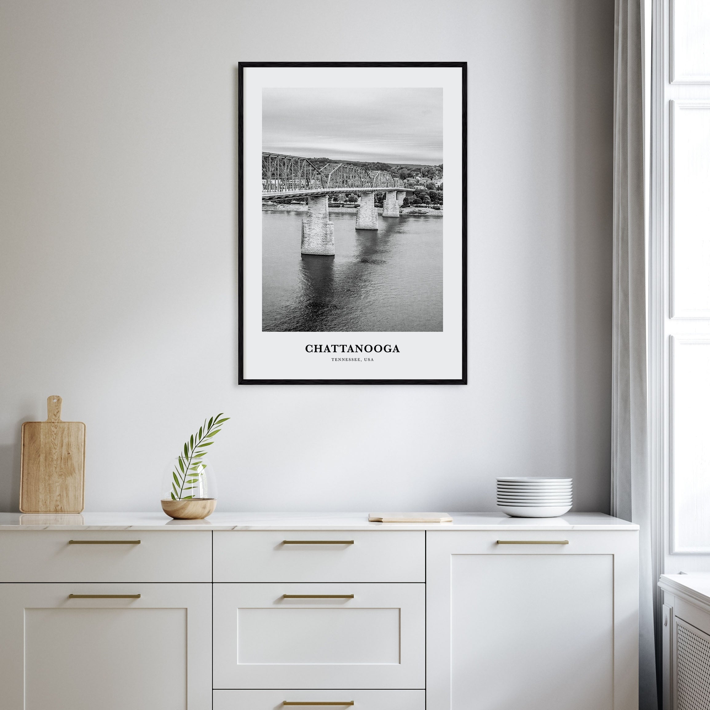 Chattanooga Portrait B&W No 1 Poster