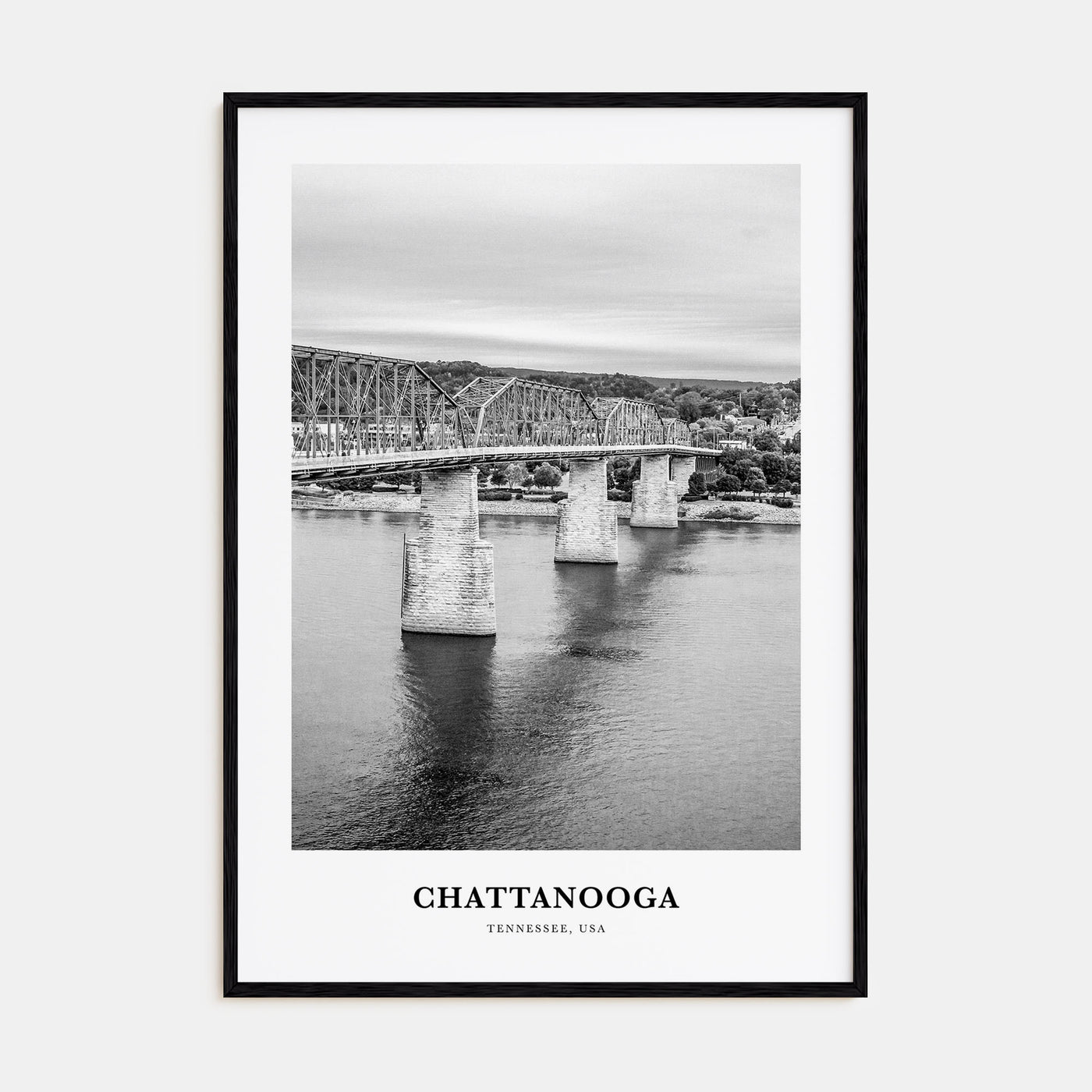 Chattanooga Portrait B&W No 1 Poster