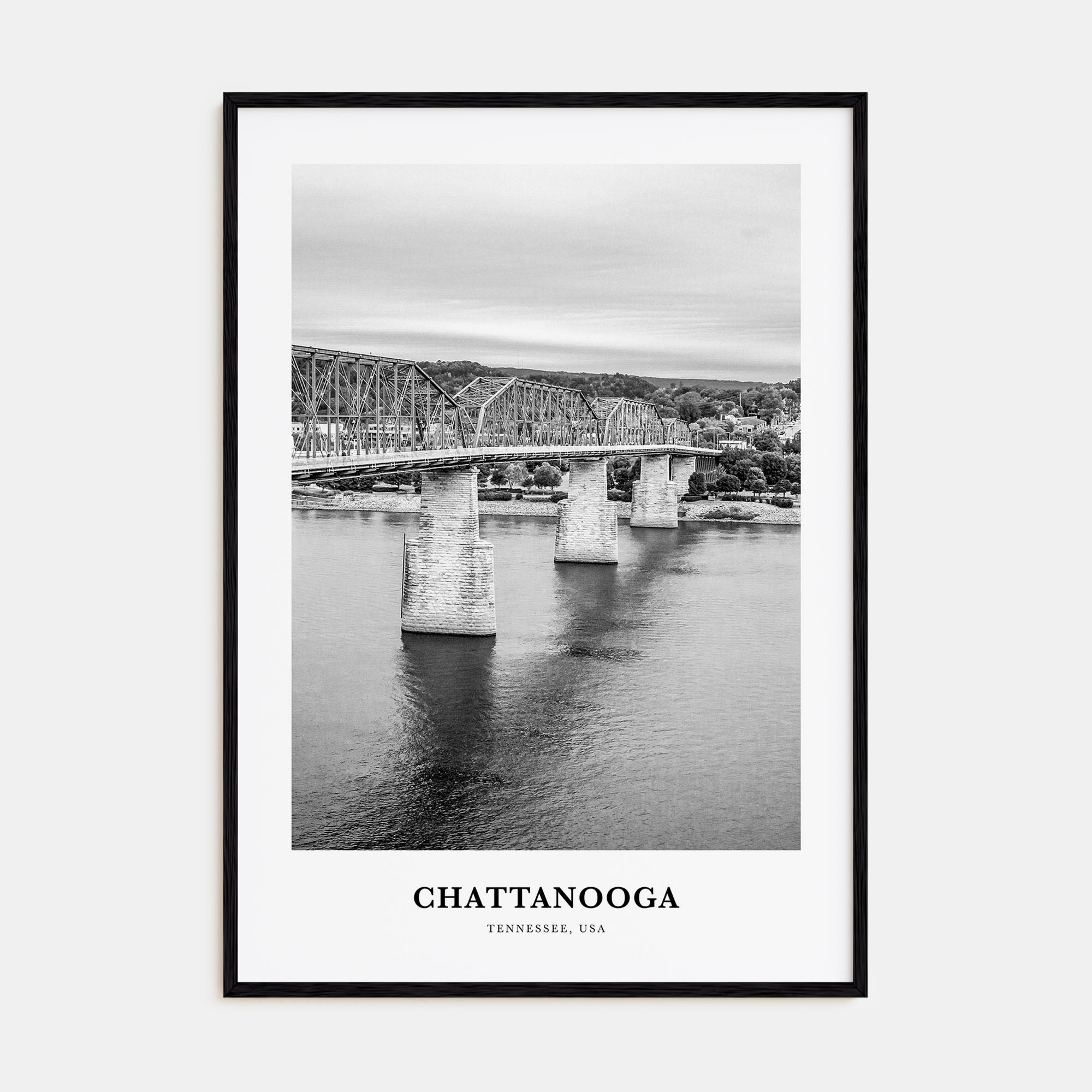 Chattanooga Portrait B&W No 1 Poster