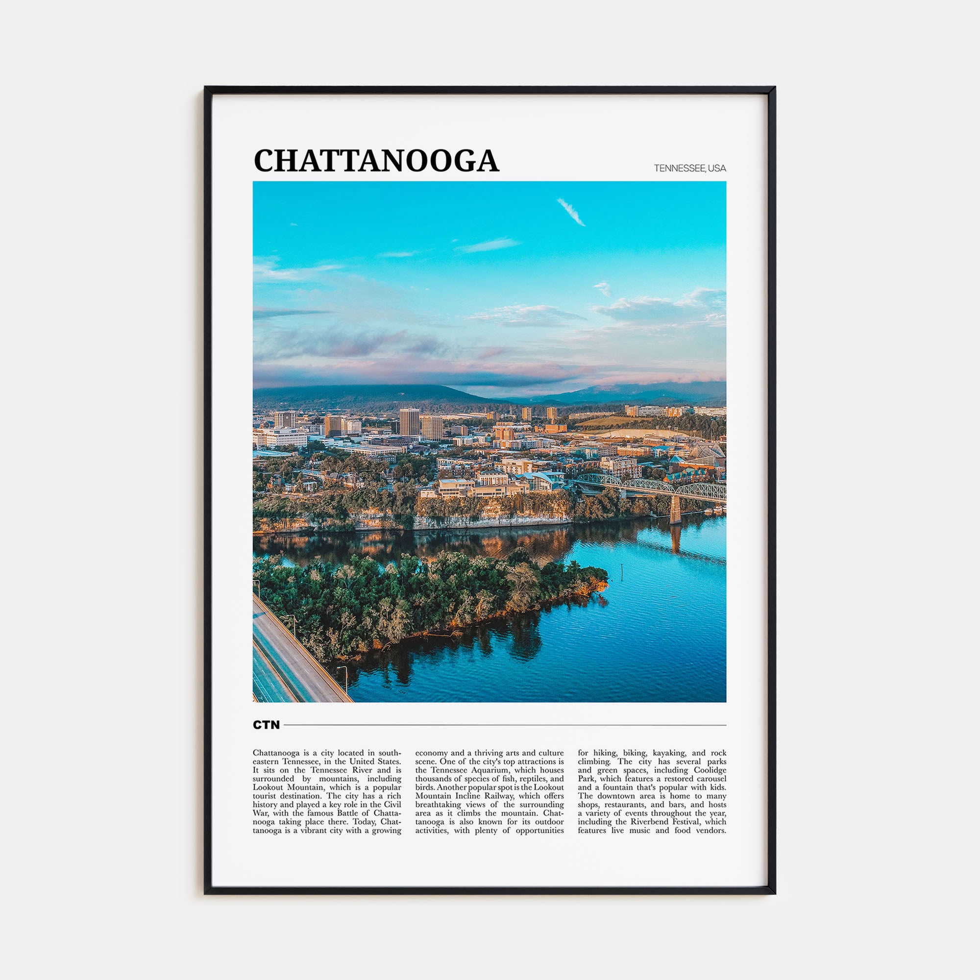 Chattanooga Travel Color Poster