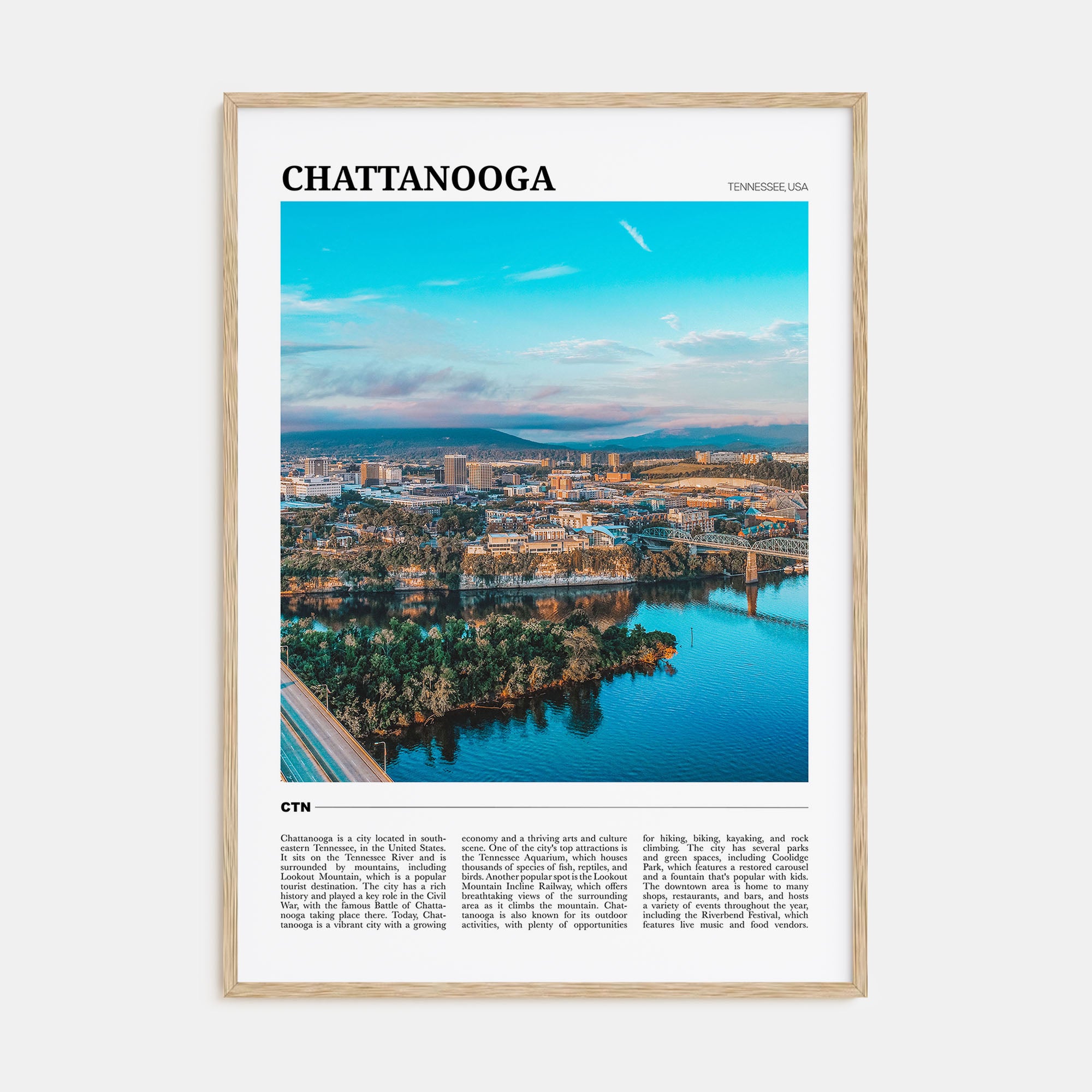 Chattanooga Travel Color Poster
