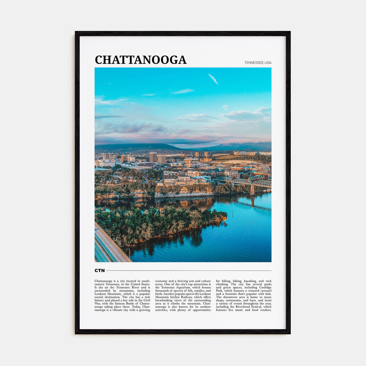 Chattanooga Travel Color Poster