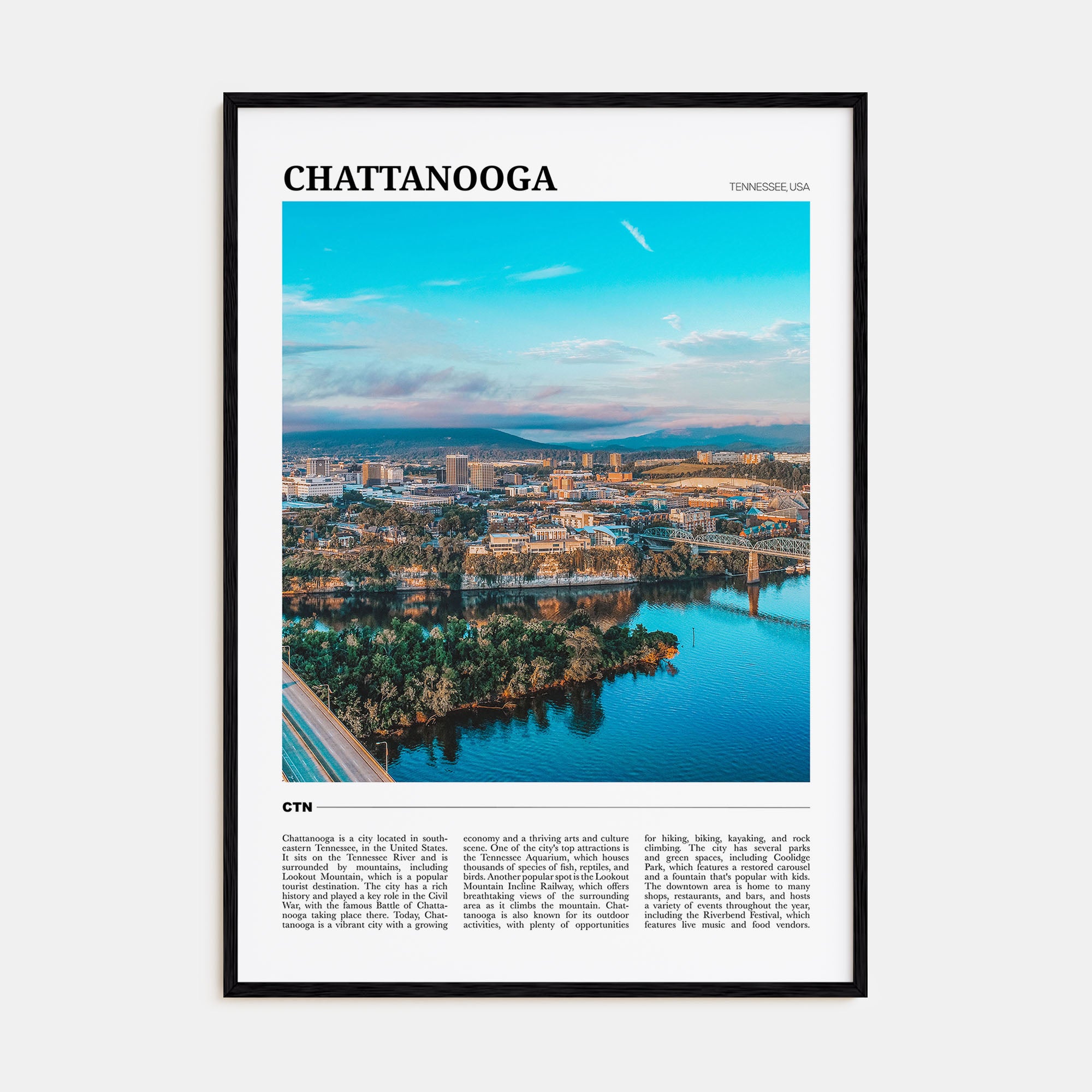 Chattanooga Travel Color Poster