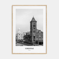 Chennai Portrait B&W Poster