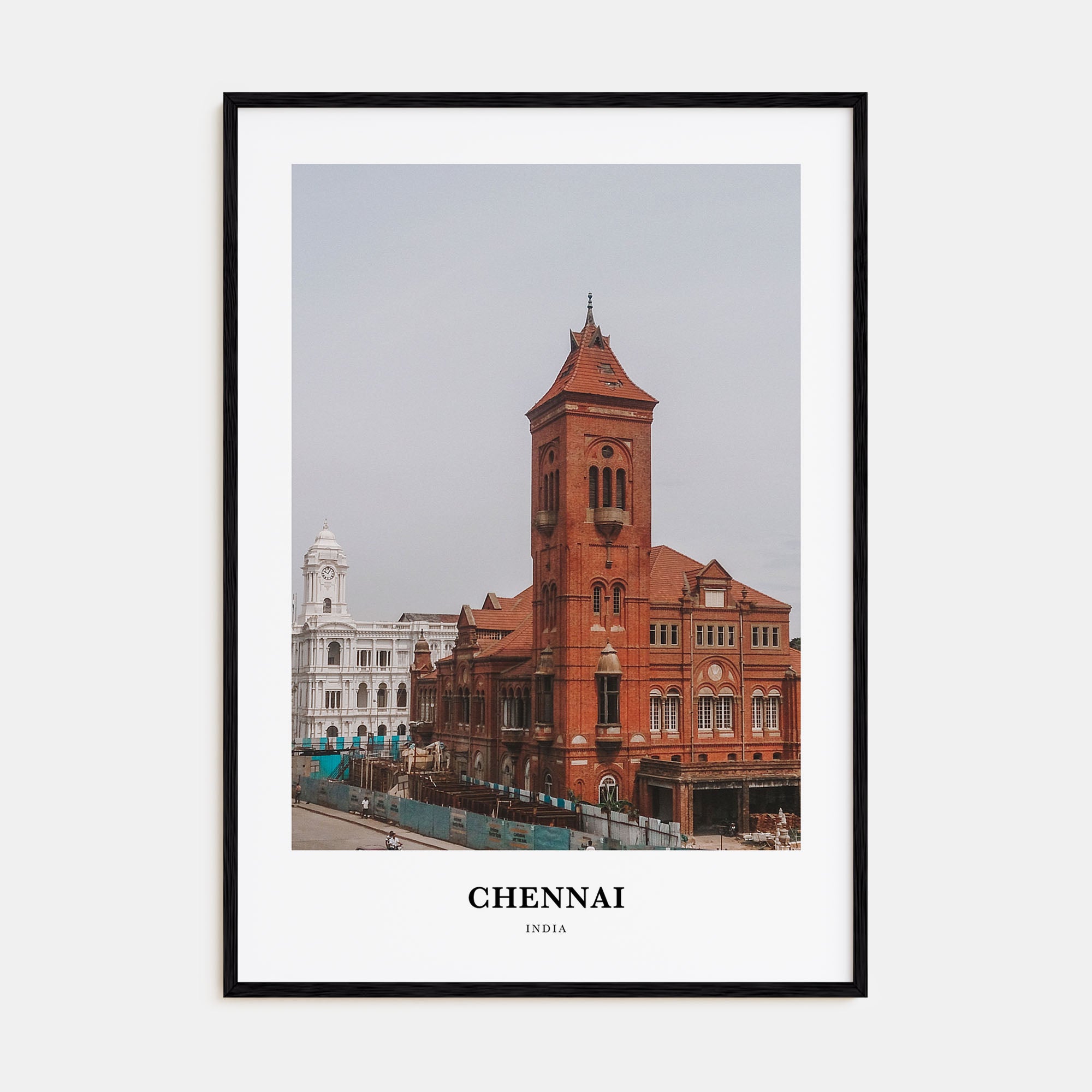 Chennai Portrait Color Poster