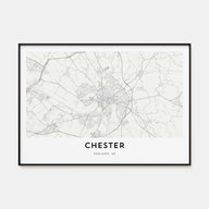Chester Map Landscape Poster