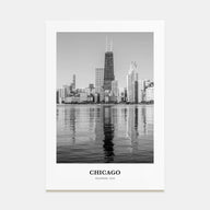 Chicago Portrait B&W No 4 Poster