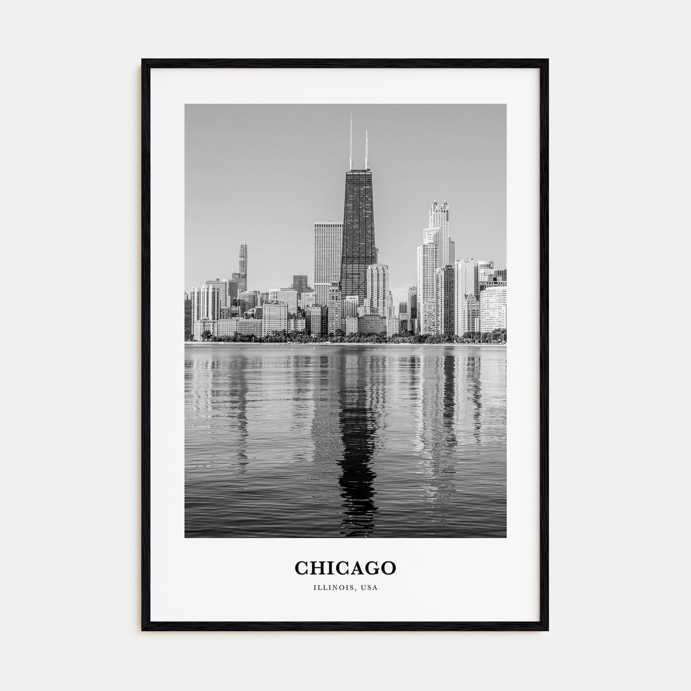 Chicago Portrait B&W No 4 Poster
