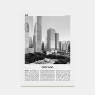 Chicago Travel B&W No 4 Poster