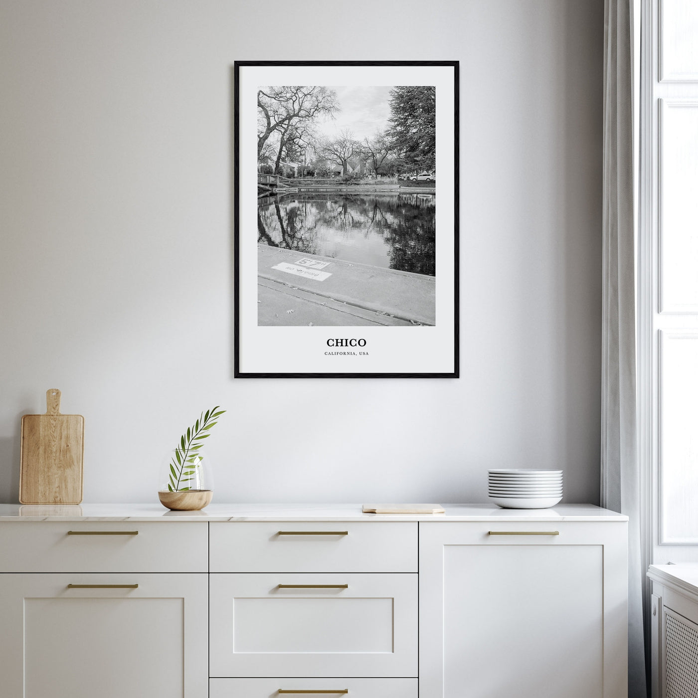 Chico Portrait B&W Poster