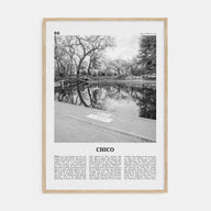 Chico Travel B&W Poster