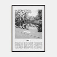 Chico Travel B&W Poster