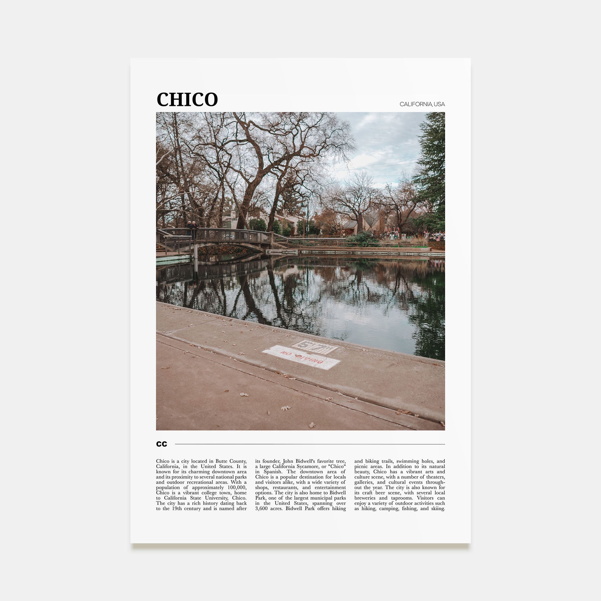 Chico Travel Color Poster