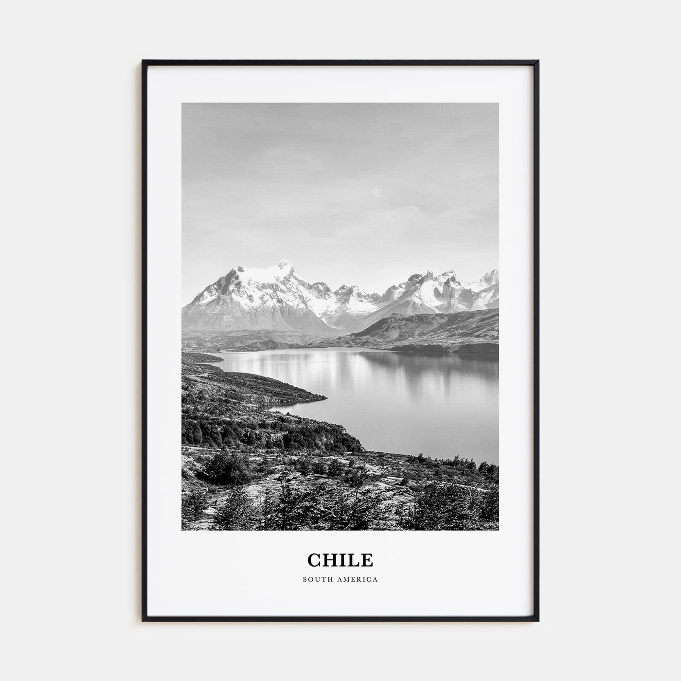 Chile Portrait B&W No 1 Poster