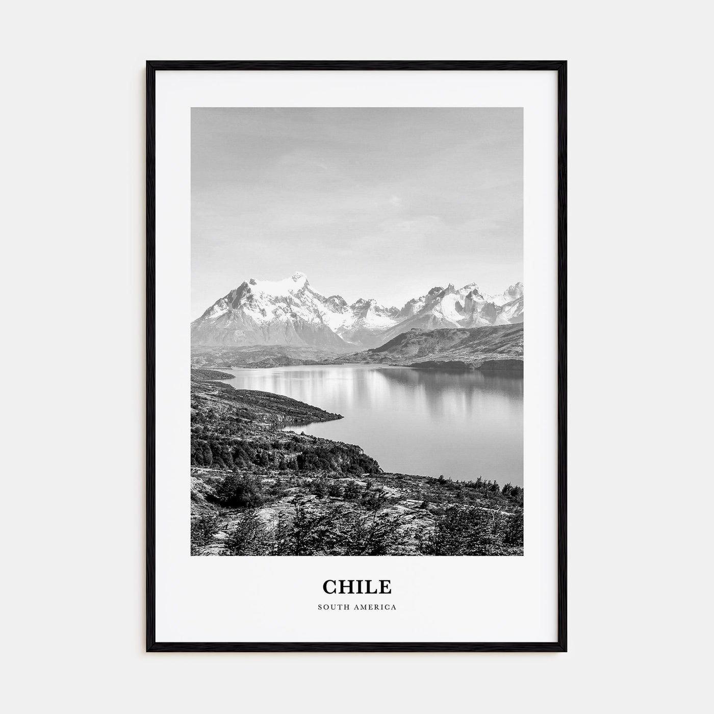 Chile Portrait B&W No 1 Poster