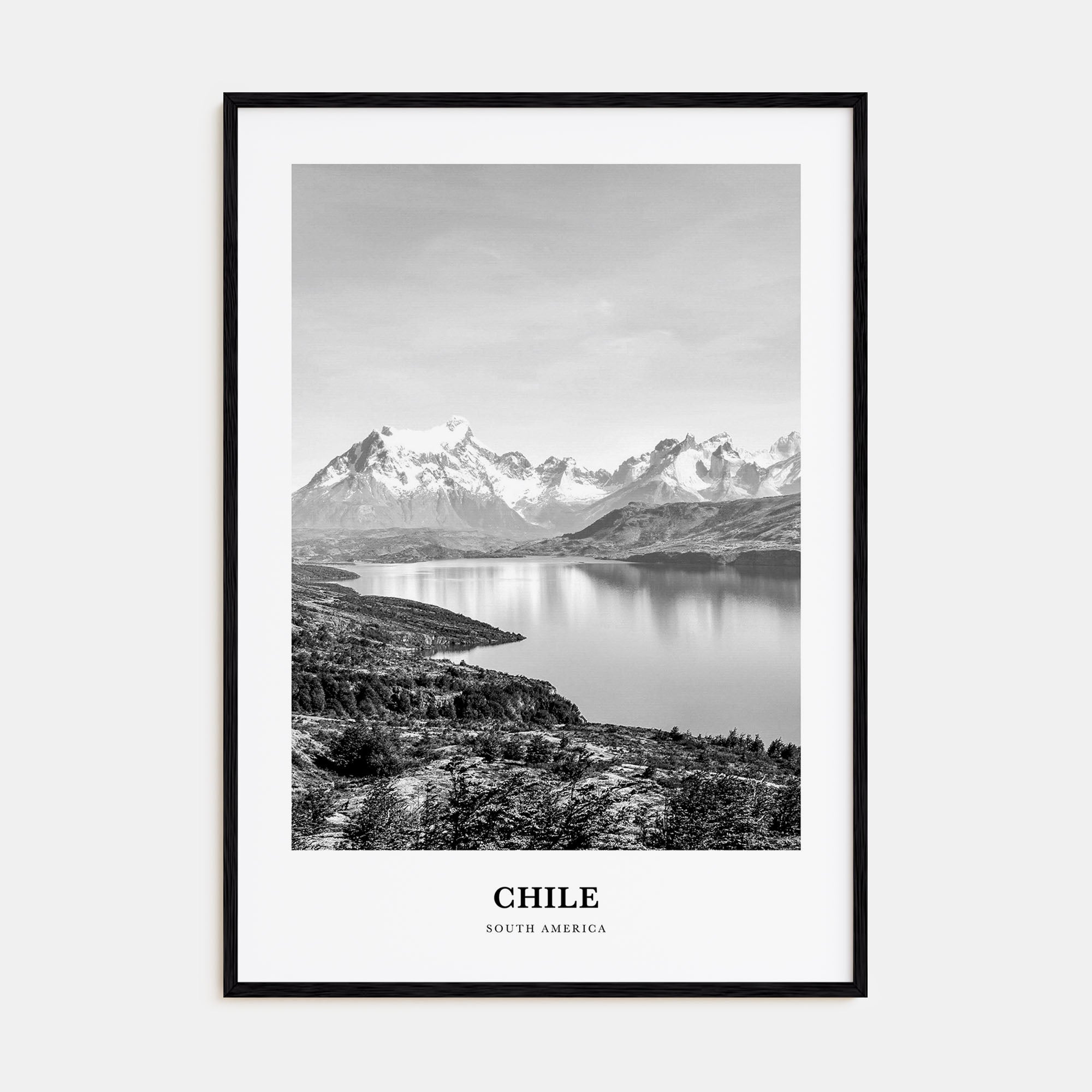 Chile Portrait B&W No 1 Poster