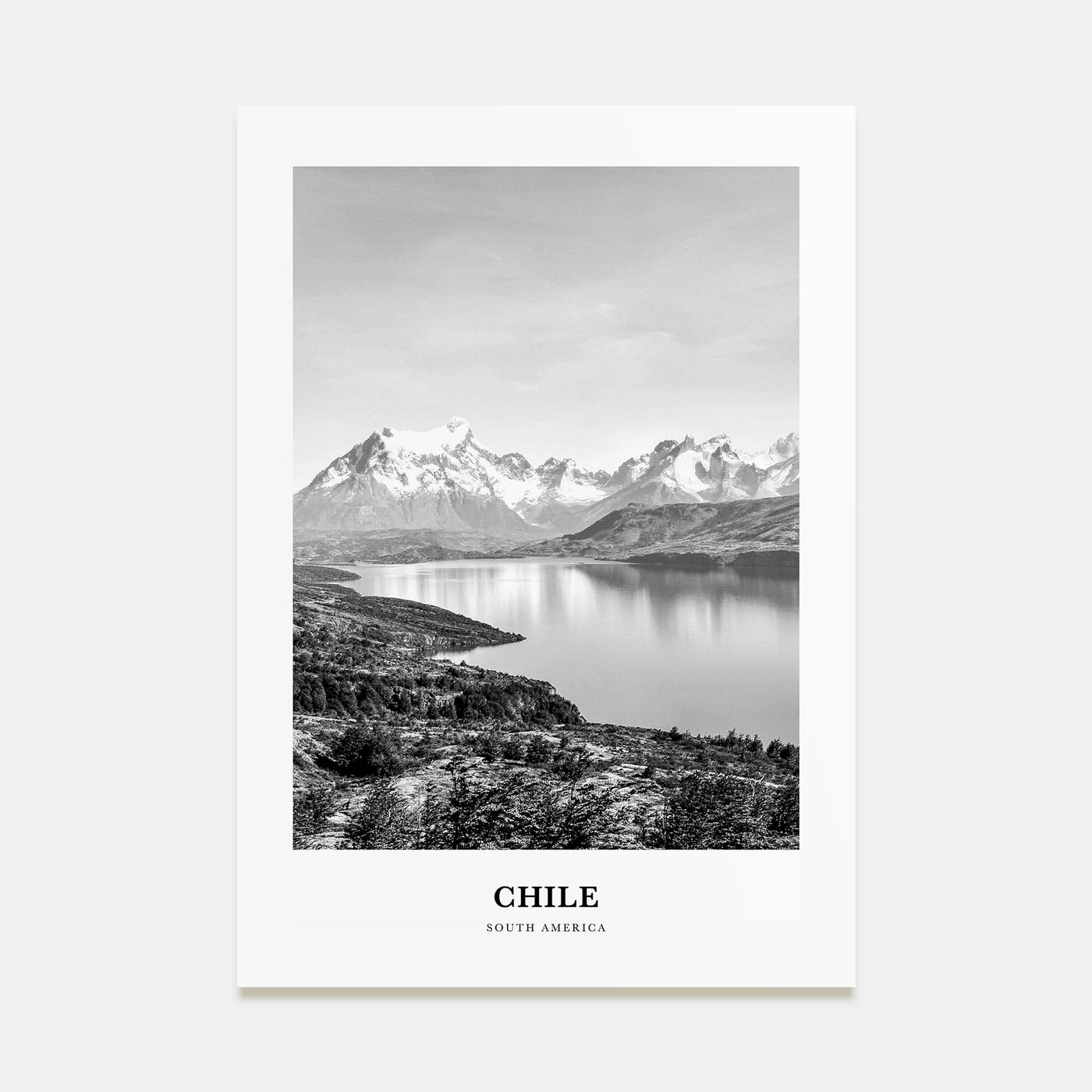Chile Portrait B&W No 1 Poster