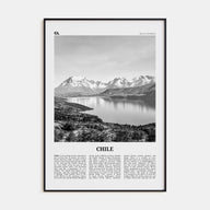 Chile Travel B&W No 1 Poster