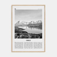 Chile Travel B&W No 1 Poster