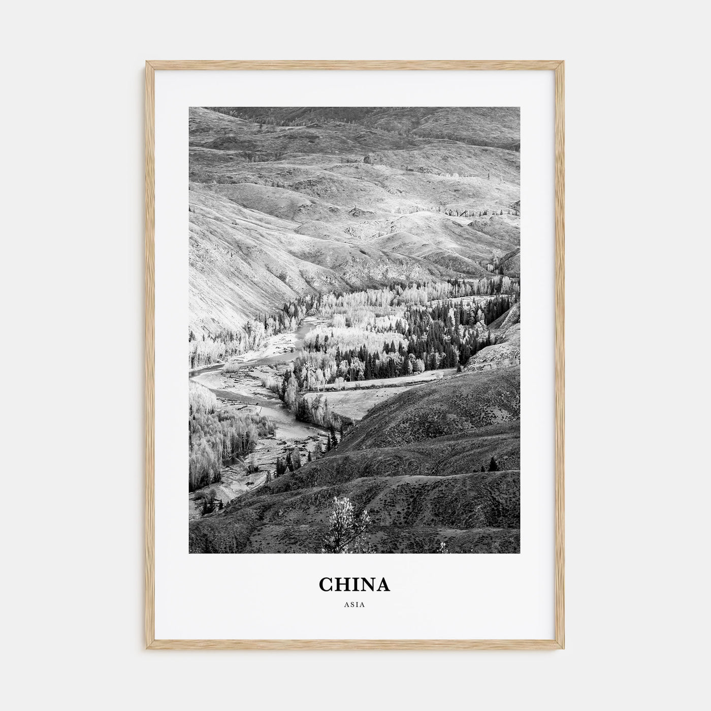 China Portrait B&W No 1 Poster