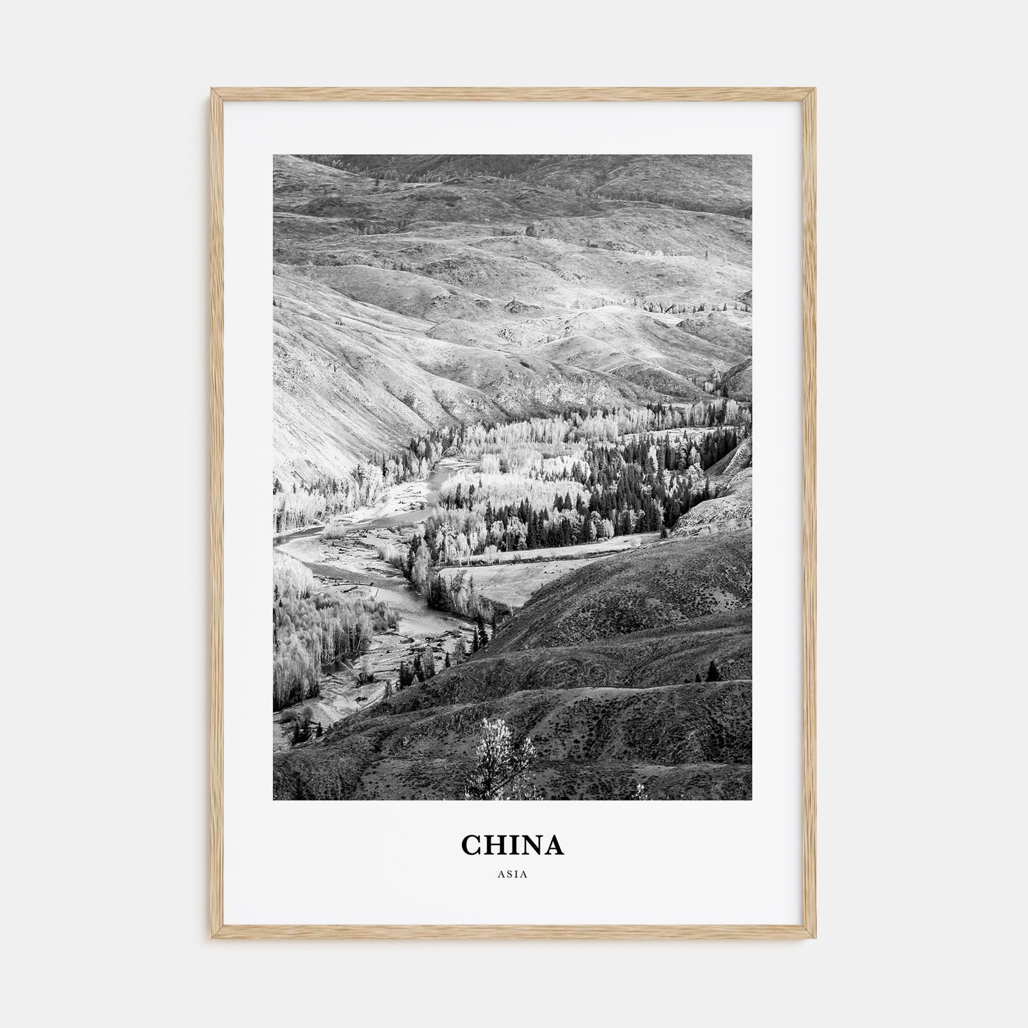 China Portrait B&W No 1 Poster