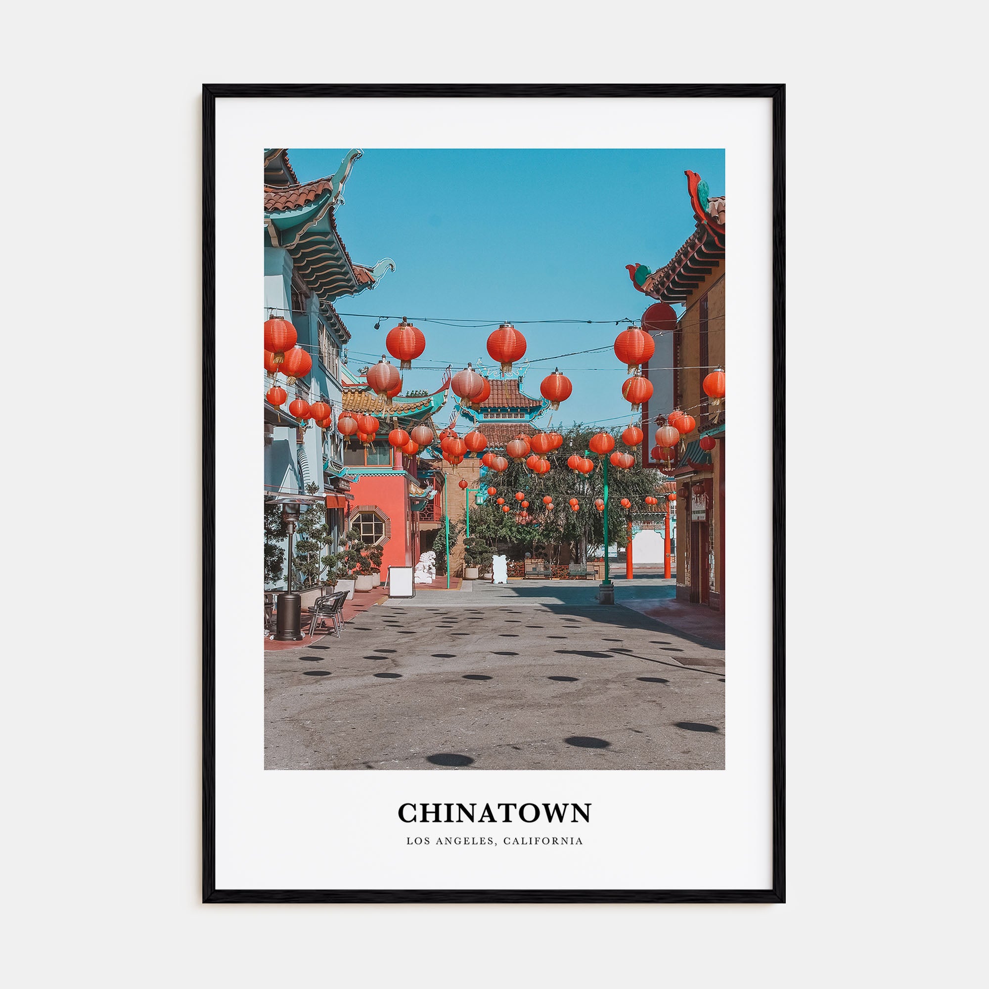 Chinatown, Los Angeles Portrait Color Poster