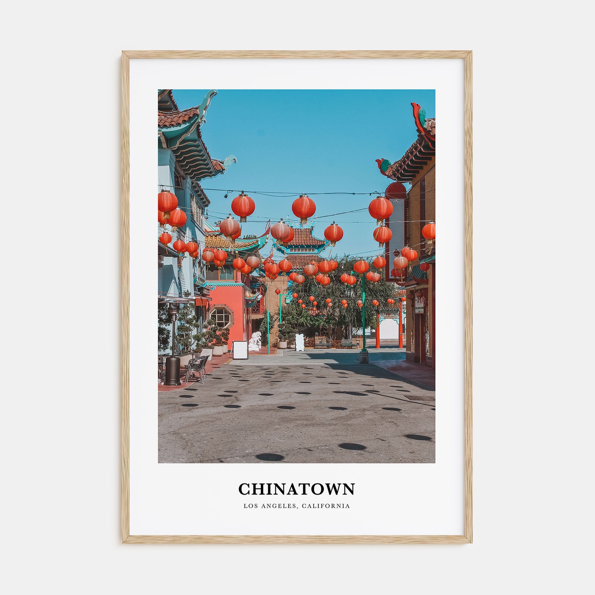 Chinatown, Los Angeles Portrait Color Poster
