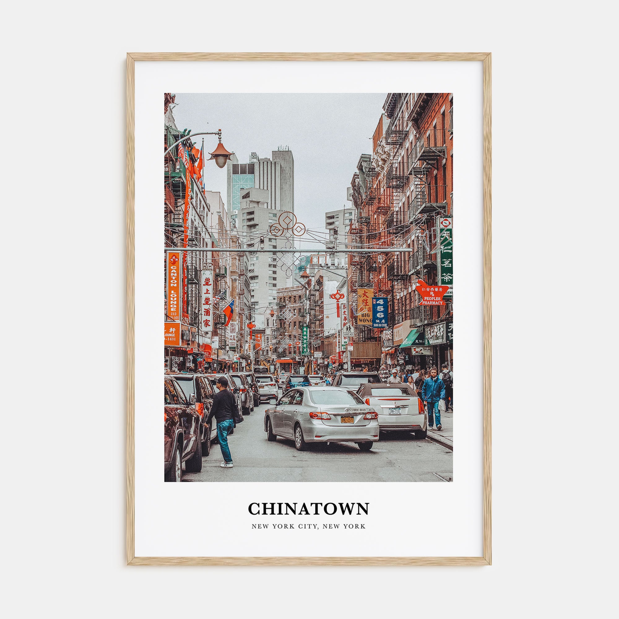 Chinatown, New York City Portrait Color Poster