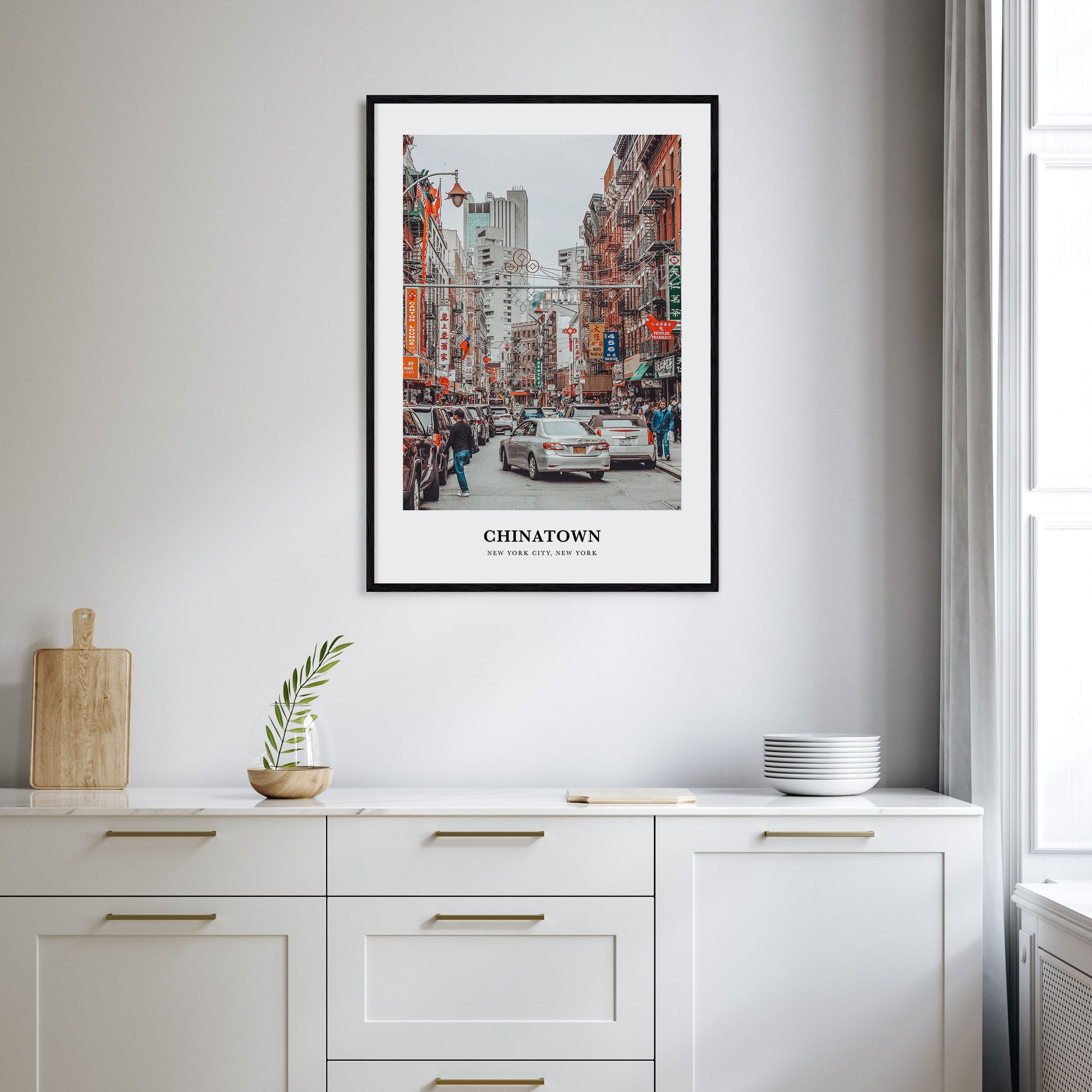 Chinatown, New York City Portrait Color Poster